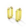 Pendientes de aro Lucent, Arte, Forma octagonal, Amarillos - Swarovski, 5633954