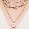 Dextera necklace, Statement, Mixed links, White, Gold-tone plated - Swarovski, 5639332