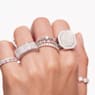 Constella 링, 2개 세트, 라운드 컷, 화이트, 로듐 플래팅 - Swarovski, 5640961