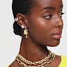Swan pendant, Swan, Medium, Yellow, Gold-tone plated - Swarovski, 5647553