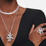 Volta リング, リボン, 大, ホワイト, ロジウム・プレーティング - Swarovski, 5647731