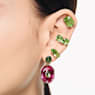 Millenia クリップイヤリング, スクエア・カット, グリーン, ゴールドトーン・プレーティング - Swarovski, 5654559