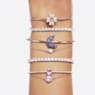 Matrix Tennis 브레이슬릿, 라운드 컷, 화이트, 로즈골드 톤 플래팅 - Swarovski, 5657661