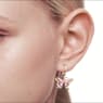 Collana Matrix Tennis, Taglio Round, Piccola, Rosa, Placcato rodio - Swarovski, 5661193