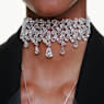 Girocollo Mesmera, Taglio misto, Bianco, Placcato rodio - Swarovski, 5661523