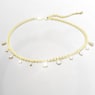 Colar Dextera, Branco, Lacado a dourado - Swarovski, 5663338
