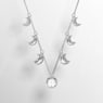 Luna Halsband, Mond, Weiß, Rhodiniert - Swarovski, 5666178