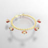Zapestnica Idyllia, Pikapolonica, Rdeča, PVD zlatega odtenka - Swarovski, 5666238