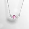 Mesmera 鏈墜, 混合式切割, 粉紅色, 鍍白金色 - Swarovski, 5668275