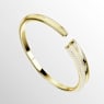 Dextera bangle, Magnetic closure, White, Gold-tone plated - Swarovski, 5669498