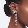 Pendentif Dextera, Boucle entrelacée, Blanc, Métal rhodié - Swarovski, 5670251