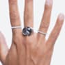 Bague cocktail Lucent, Gris, Métal rhodié - Swarovski, 5670362