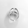 Lucent cocktail ring, Gray, Rhodium plated - Swarovski, 5674985
