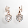 Dragon & Phoenix ドロップピアス, ドラゴンの爪, ホワイト, ローズゴールドトーン・プレーティング - Swarovski, 5675834