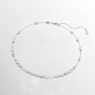 Mesmera necklace, Mixed cuts, Scattered design, White, Rhodium plated - Swarovski, 5676989