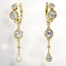 Imber drop earrings, Round cut, White, Mixed metal finish - Swarovski, 5680097