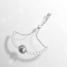 Swan bracelet, Crystal pearl, Swan, Grey, Rhodium plated - Swarovski, 5680851