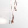 Meteora layered pendant, White, Rose gold-tone plated - Swarovski, 5683449