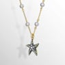 Idyllia จี้สร้อยคอ, Crystal Pearls, ปลาดาว, หลากสี, เคลือบโทนสีทอง - Swarovski, 5684116