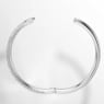 Meteora bangle, Snow pavé, White, Rhodium plated - Swarovski, 5684241