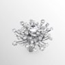 Galaxy ring, Lab-grown diamonds 9.5 ct tw, Mixed shapes, 18K white gold - Swarovski, 5684705
