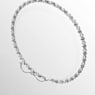 Matrix Tennishalsband, Kristallpärla, Rund slipning, Vit, Rodiumpläterad - Swarovski, 5689623