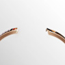 Connexus bangle, Round cut, `Love is around`, Pink, Rose gold-tone plated - Swarovski, 5690021