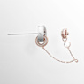 Connexus ブローチ, ミックスカット, `Love is around`, ホワイト, ミックスメタル仕上げ - Swarovski, 5691180
