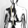 Idyllia body chain, Crystal pearls, White, Gold-tone plated - Swarovski, 5692401