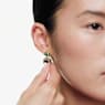 Chroma drop earrings, Cushion cut, Multicolored, Gold-tone plated - Swarovski, 5692492