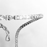 Matrix 開口項鏈, 混合式切割, 白色, 鍍白金色 - Swarovski, 5692517