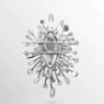 Broche Galaxy, Diamants de synthèse 15,71 ct tw, Formes variées, Or blanc 18 carats - Swarovski, 5692695