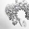 Constella 夾式耳環, 圓形切割, 白色, 鍍白金色 - Swarovski, 5693404