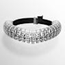 Constella choker, Round cut, White, Rhodium plated - Swarovski, 5694793