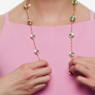 Sautoir Chroma, Taille octogonale, Multicolore, Placage de ton or - Swarovski, 5695863
