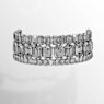 Millenia choker, Octagon cut, White, Rhodium plated - Swarovski, 5696290