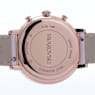 Matrix Tennis Chrono Uhr, Schweizer Produktion, Lederarmband, Rosa, Roségoldfarbenes Finish - Swarovski, 5698300