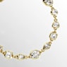 Imber Tennis bracelet, Mixed cuts, White, Gold-tone plated - Swarovski, 5705471