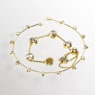 Imber Tennis necklace, Magnetic closure, Mixed cuts, White, Gold-tone plated - Swarovski, 5705481