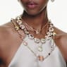 Chroma drop earrings, Asymmetrical design, Octagon cut, Multicolored, Gold-tone plated - Swarovski, 5705582