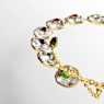 Chroma Tennis 네크리스, 옥타곤 컷, 멀티컬러, 골드 톤 플래팅 - Swarovski, 5705587