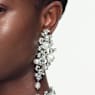 Odprt prstan Constella, Kristalni biser, Okrogli rezi, Bel, Prevleka iz rodija - Swarovski, 5705599