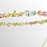 Gema Tennis necklace, Mixed cuts, Multicolored, Gold-tone plated - Swarovski, 5714836