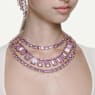 Millenia 클립 이어링, 옥타곤 컷, 샹들리에, 퍼플, 골드 톤 플래팅 - Swarovski, 5720837