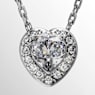 Ariana Grande x Swarovski 鏈墜, 混合式切割, 心形, 白色, 鍍白金色 - Swarovski, 5720852