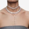 Ariana Grande x Swarovski 브레이슬릿, 크리스털 펄, 라운드 컷, 화이트, 로듐 플래팅 - Swarovski, 5720870