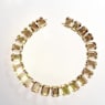 Millenia Tennis necklace, Oversized crystals, Octagon cut, Caramel, Gold-tone plated - Swarovski, 5720911