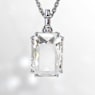Colgante Millenia, Talla octogonal, Blanco, Baño de rodio - Swarovski, 5725768