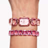 Watch, Octagon cut bracelet, Pink, Rose gold-tone finish - Swarovski, 5729843