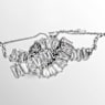 Matrix bracelet, Baguette cut, Knot, White, Rhodium plated - Swarovski, 5731101